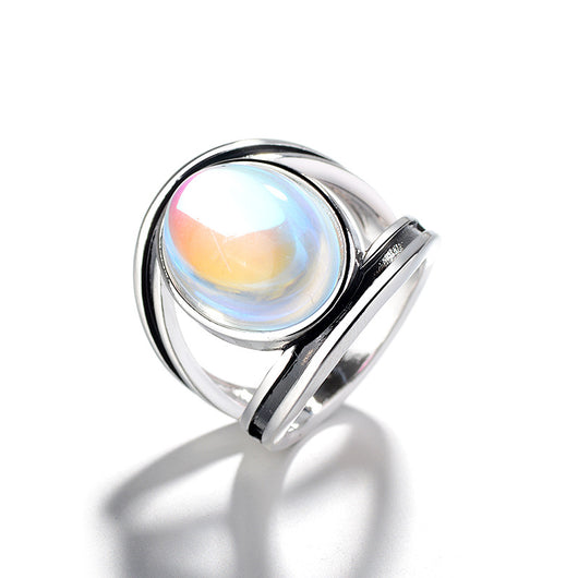Anillo de Piedra de Luna Multicolor - Image 5