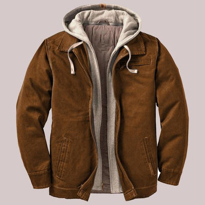 Chaqueta Acolchada Gruesa con Capucha - Colores Sólidos - Image 4
