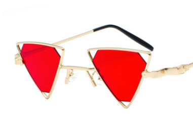 Gafas de Sol Punk Triángulo Hueco - Estilo Europeo Metálico - Image 10