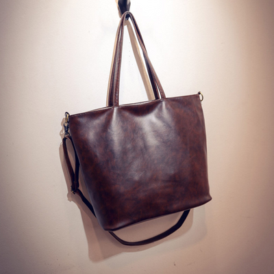 Bolso Vintage de Cuero Grande para Mujer - Estilo Messenger Elegante - Image 6