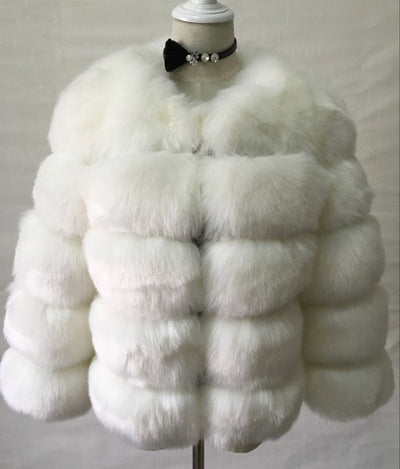 Abrigo de Piel Sintética para Mujer - Elegante y Abrigador para Invierno - Image 14