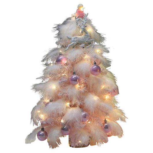 Árbol de Navidad Decorativo de Escritorio con Plumas - Image 2