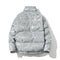 Chaqueta Acolchada con Cuello Tipo Mao y Detalles Reflectantes