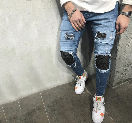 Jeans Azules Rotos para Hombre - Image 3