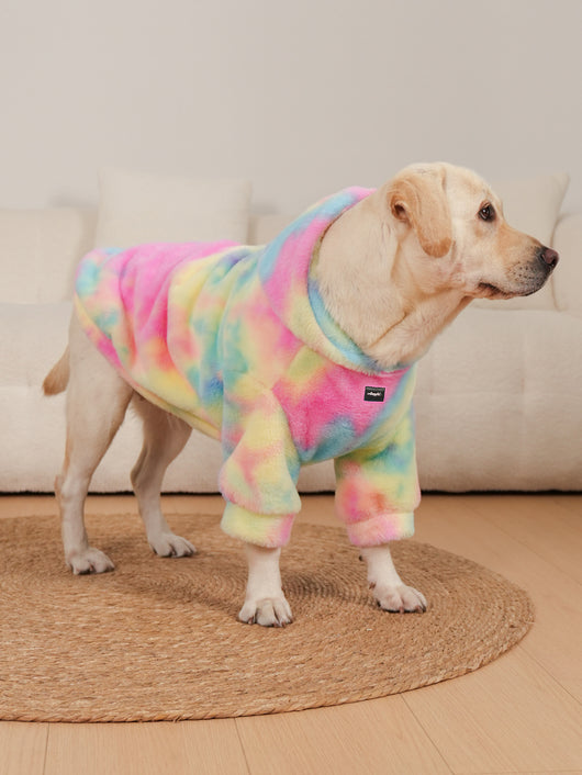 Suéter para Perro Tie-Dye Arcoíris con Patrón de Conejo - Image 16