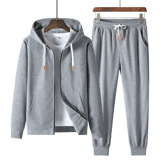 Sudadera Deportiva con Capucha Texturizada Waffle para Hombre - Image 3