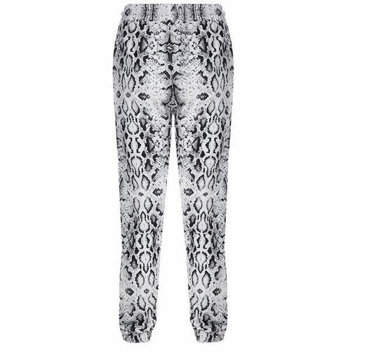 Pantalones Sueltos Estampado Serpiente con Efecto Adelgazante - Image 6