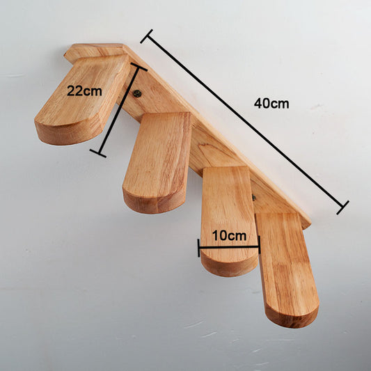 Escaleras y Plataformas para Gatos en Madera Sólida con Trampolines - Image 2