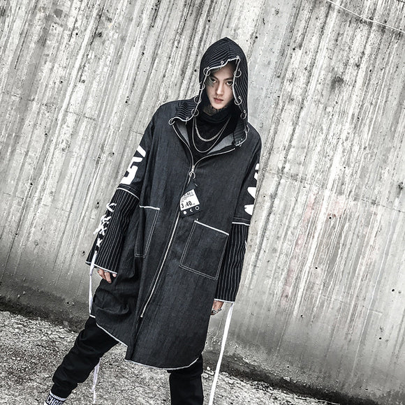 Chamarra Hoodie Suelta Tendencia Urbana - Estilo DJ y Personalidad