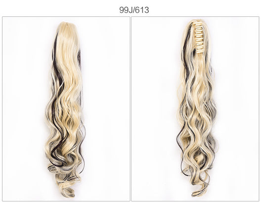 Coleta Postiza Rizada con Pinza de Garra - Extensión de Cabello Instantáneo - Image 3