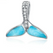 925 sterling Plateado beads accessories Fish tail
