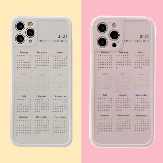 Funda para iPhone XR con Calendario 12 Meses - Diseño Femenino