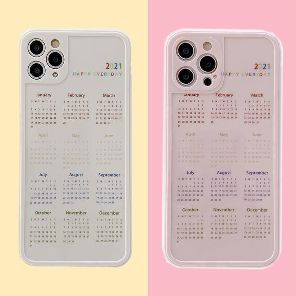 Funda para iPhone XR con Calendario 12 Meses - Diseño Femenino