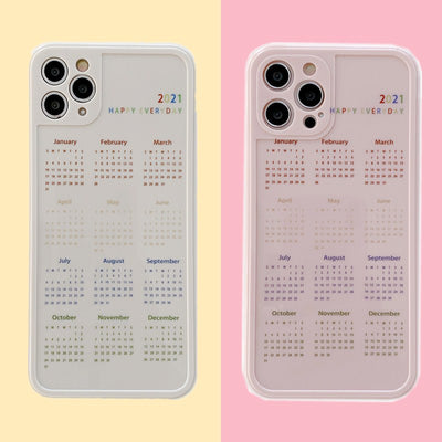Funda para iPhone XR con Calendario 12 Meses - Diseño Femenino