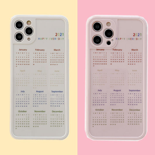 Funda para iPhone XR con Calendario 12 Meses - Diseño Femenino
