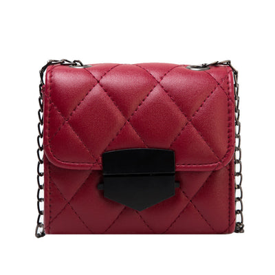 Bolso Mensajero Mujer Cadena Rombo - Estilo Versátil - Image 4