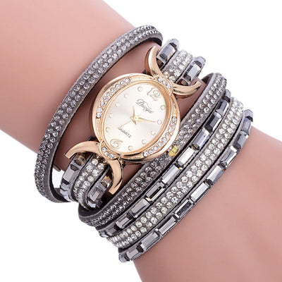 Reloj de Pulsera para Mujer con Brillantes - Elegancia Casual - Image 6