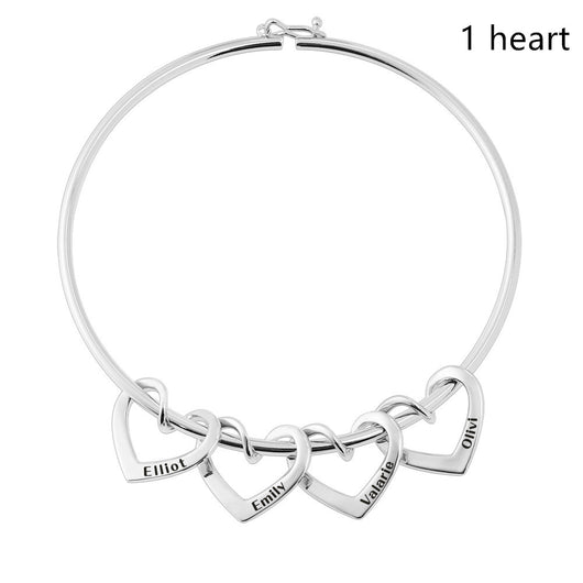 Pulsera Curved Peach Heart con Piercing - Image 22