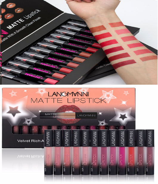 Set de Labiales Mate Aterciopelados Resistentes al Agua de Larga Duración - Image 7