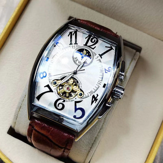 Reloj de Pulsera Tonneau Hueco Impermeable para Hombre - Image 7