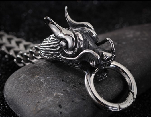 Pulsera de Poder Doble Dragón para Hombre - Image 3