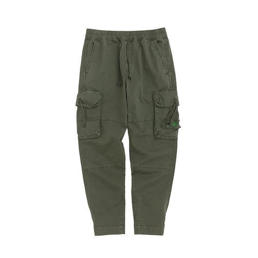 Pantalones de trabajo multibolsillos con cintura elástica para hombre - Image 14