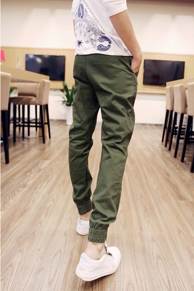 Pantalones Casuales Slim Fit Harem para Hombre - Estilo Coreano - Image 5
