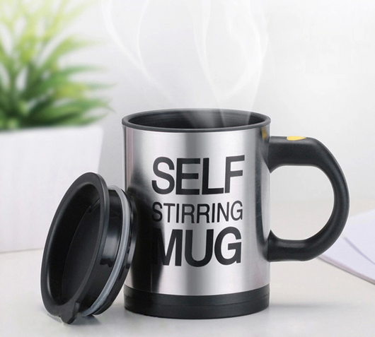 Taza Agitadora Automática de Acero Inoxidable con Motor Eléctrico Rotativo