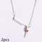 Wine Bottle Cup Pendant Necklace For Women Girls Wine Glass Necklace Love Cheers Chain Necklace Rojo Enamel Heart Necklace Christmas Birthday Jewelry Gifts For Wine Lovers Silvery 2pcs