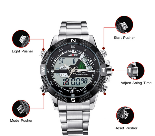 Reloj Despertador LCD Multifuncional con Luz Nocturna y Resistencia al Agua - Image 5