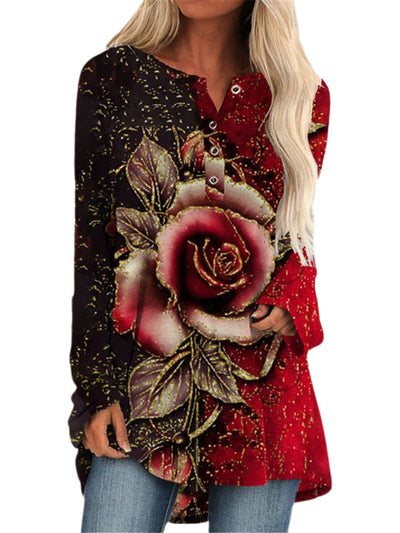 Chaqueta Suelta Estampada con Botones a Presión - Colección Otoño Invierno - Image 5