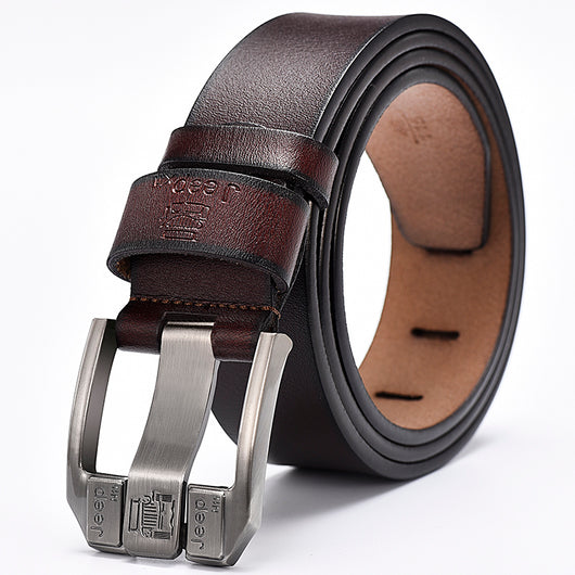 Cinturón de Cuero para Hombre con Hebilla de Pasador - Image 4