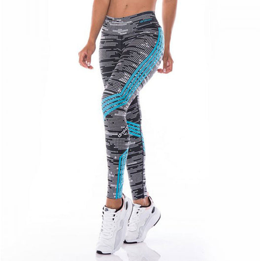 Leggings Tobilleros Cuadros Blancos Talla Pequeña - Image 4