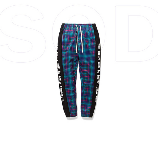 Pantalones Harem Invierno Mujer Cuadros Vintage con Detalles en Cinta - Image 5