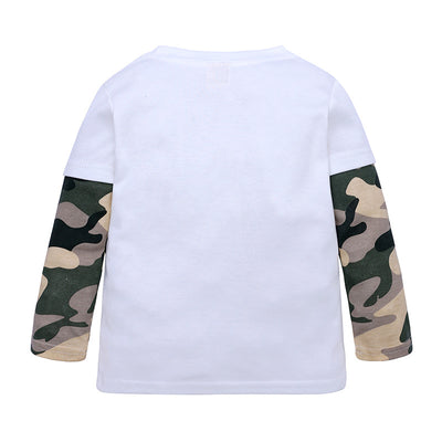 Camiseta Infantil Manga Larga Camuflaje Dinosaurio - Image 2