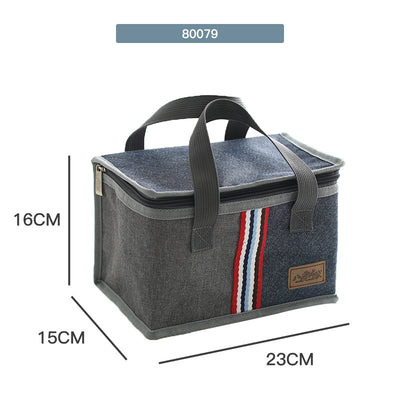 Bolsa Térmica Portátil Redonda para Almuerzo de Oficina - Image 14