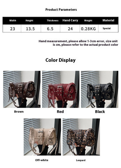 Bolso Bandolera Personalizado Estampado Leopardo Motocicleta para Mujer - Image 11