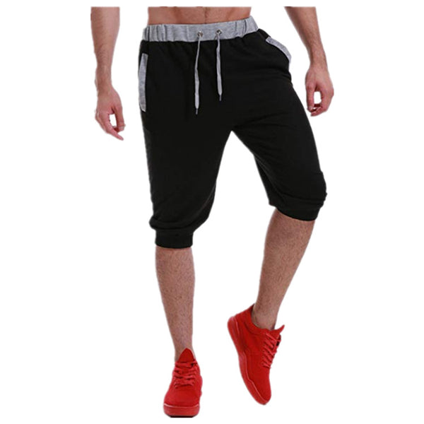 Pantalones Cortos Deportivos Ajustados para Hombre con Combinación de Colores