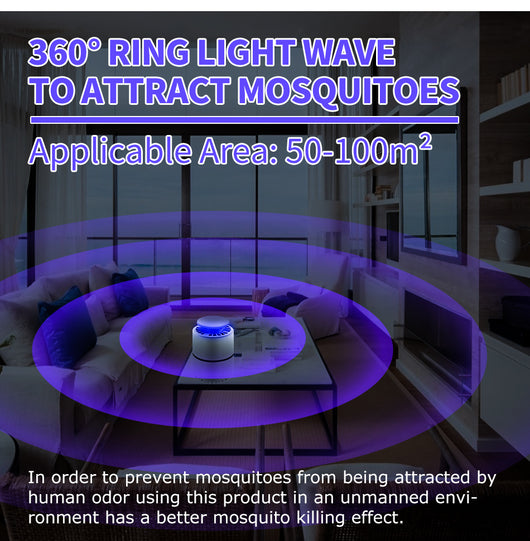 Lámpara Mata Mosquitos UV LED con Trampa Eléctrica - Repelente de Insectos - Image 10
