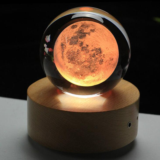 Esfera de Cristal Luna con Grabado 3D por Láser - Image 6