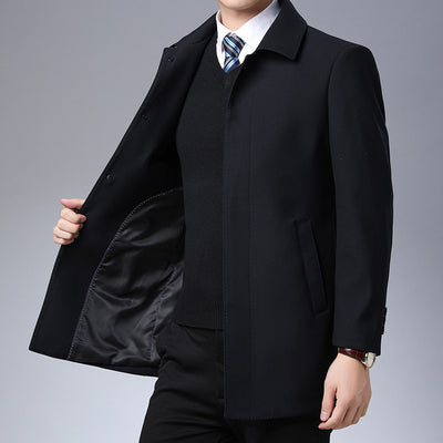 Cardigan Tipo Saco para Hombre Maduro - Camisa Larga Moderna - Image 3