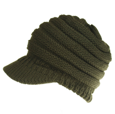 Gorro Tejido con Agujero para Coleta - Beanie Cálido para Mujer Otoño Invierno - Image 10