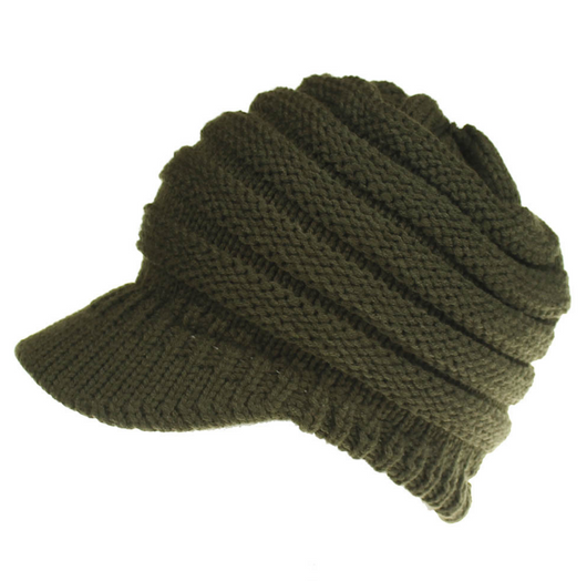 Gorro Tejido con Agujero para Coleta - Beanie Cálido para Mujer Otoño Invierno - Image 10
