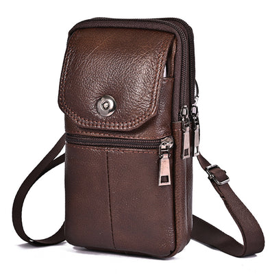 Bolsa de Cintura de Cuero Multifuncional para Hombre - Estilo Outdoor - Image 19