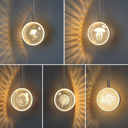 Lámpara Colgante Nórdica Medusa de Cristal para Dormitorio - Image 13
