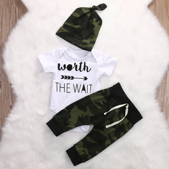 Conjunto de Bebé Niño Vale la Pena Esperar