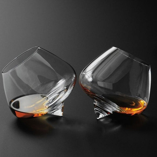 Vaso Whiskey de Cristal Premium con Diseño Barrigudo para Cócteles