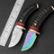 Cuchillo de Supervivencia Damascus VG10 - Hoja Forjada de Alta Dureza para Camping y Caza