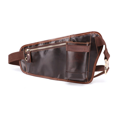 Bolsa Mensajero de Cuero Vacuno Multifuncional para Hombre