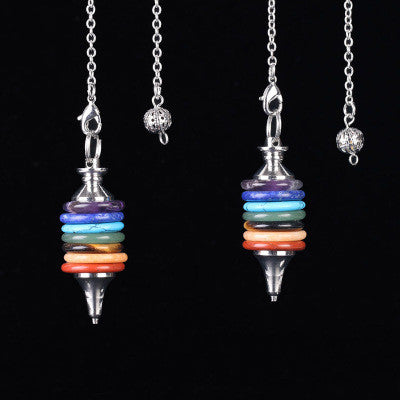 Péndulo de Adivinación con Siete Chakras